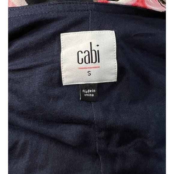 Cabi Sz S Ruffled Cold Shoulder Floral Print Top Romantic Blouse - Picture 12 of 16